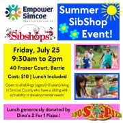 SibShops Event: July 25, 2025