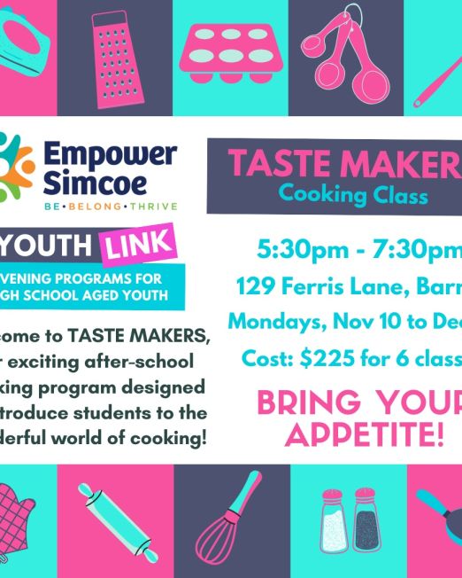 Taste Makers Youth Link Social  Media - Taste Makers Nov to Dec 2025
