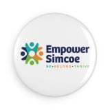 Button Magnet — Empower Simcoe Logo (Round Badge, Be•Belong•Thrive)