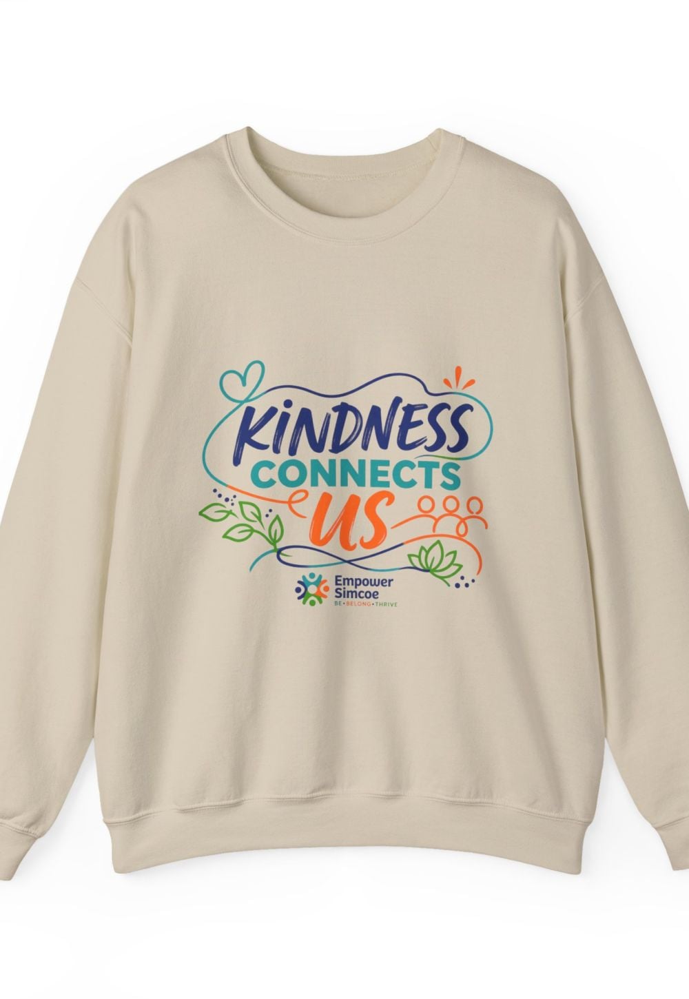 Kindness Connects Us Crewneck — Empower Simcoe