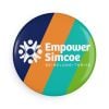 Empower Simcoe Round Button Magnet – Be • Belong • Thrive (Colorful Logo)