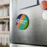 Empower Simcoe Round Button Magnet – Be • Belong • Thrive (Colorful Logo)